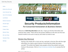 Tablet Screenshot of goldkeysecurity.com